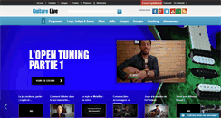 Desktop Screenshot of guitare-live.com