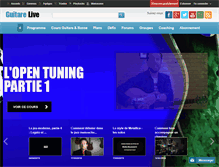 Tablet Screenshot of guitare-live.com